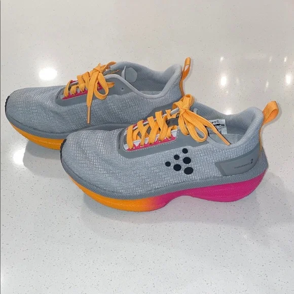 Craft - Gray and Orange Athletic Shoes - Picture 4 of 6